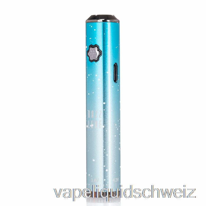Dazzleaf Squarii Bottom Twist 510 Batterie Sky Blue Splatter Vape Ohne Nikotin